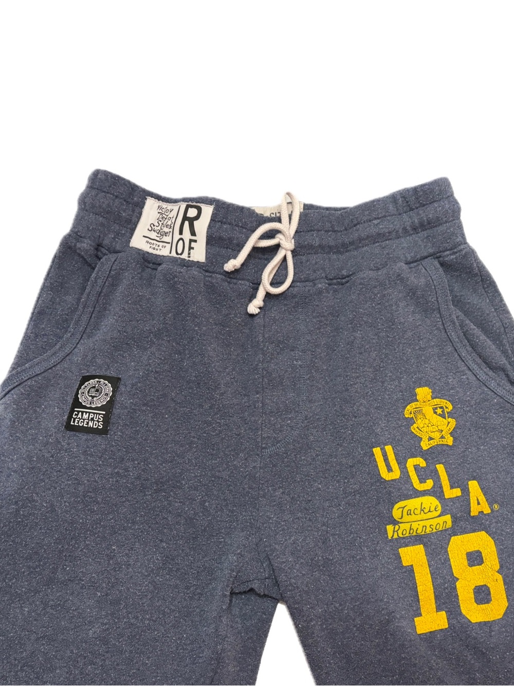 ROOTS OF FIGHT Jackie Robinson UCLA Sweatpants Joggers Medium Blue Bruins Soft